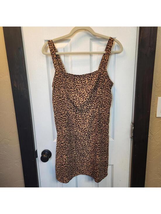 bp Dresses & Skirts - BP Leopard Print Mini Dress with Wide Straps- Size Small